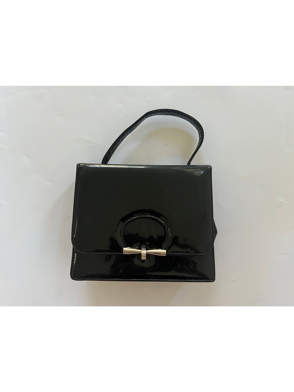 Nicholas Reich Vintage Black Patent Leather Purse